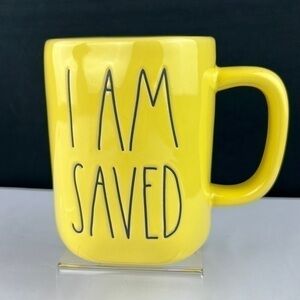 Rae Dunn - 3/$48 - ‘I Am Saved’ ceramic mug. NWT.  Firm! *Last One!